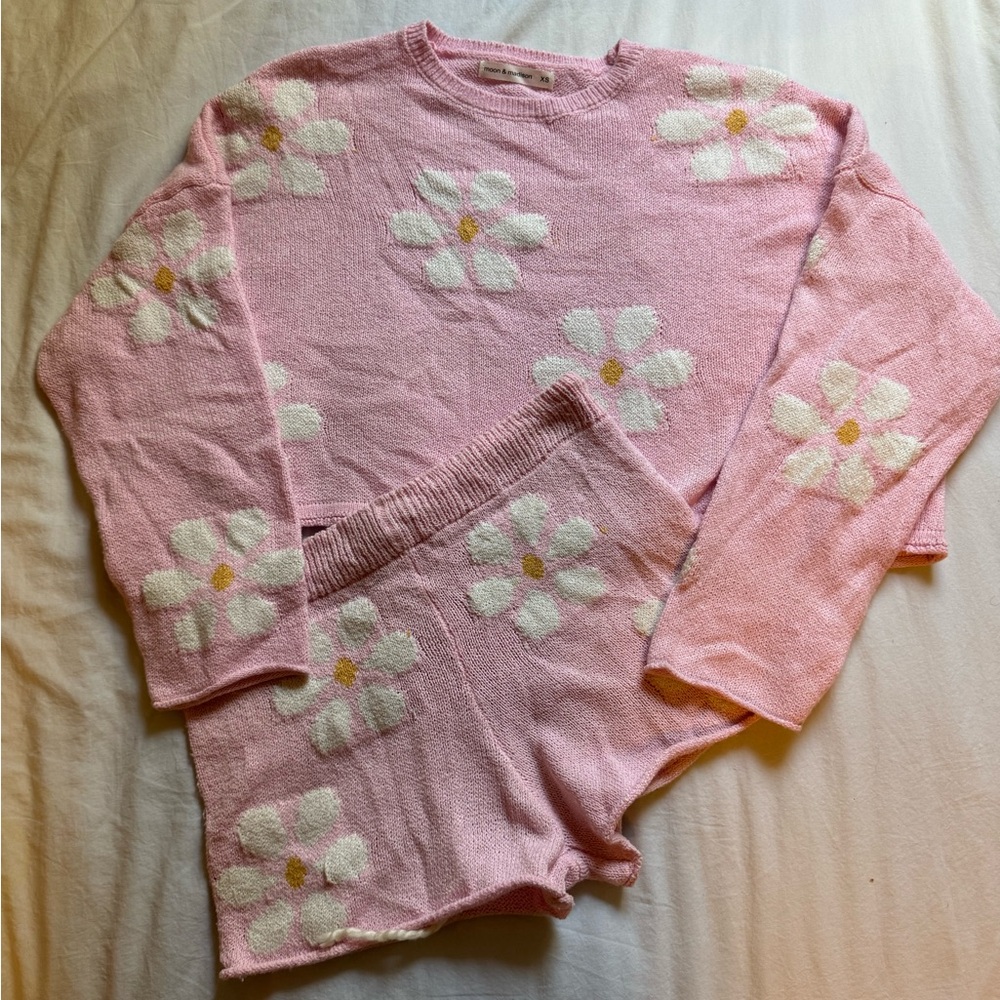 Daisy knit loungewear set